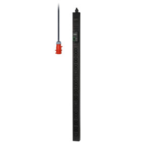 EPDU1216M Стоечный блок распределения питания серии Easy PDU, с мониторингом, 0U, 400В, 16A, 3Ф, C13x21, С19x3, Вх IEC 309, 2м Schneider Electric