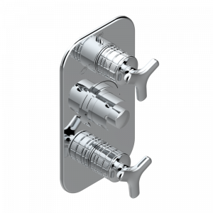 G9E-5540BE Внешняя часть с ручками регулировки для арт. G00-A00-5540AE Thg-paris System métal quadrillé Хром
