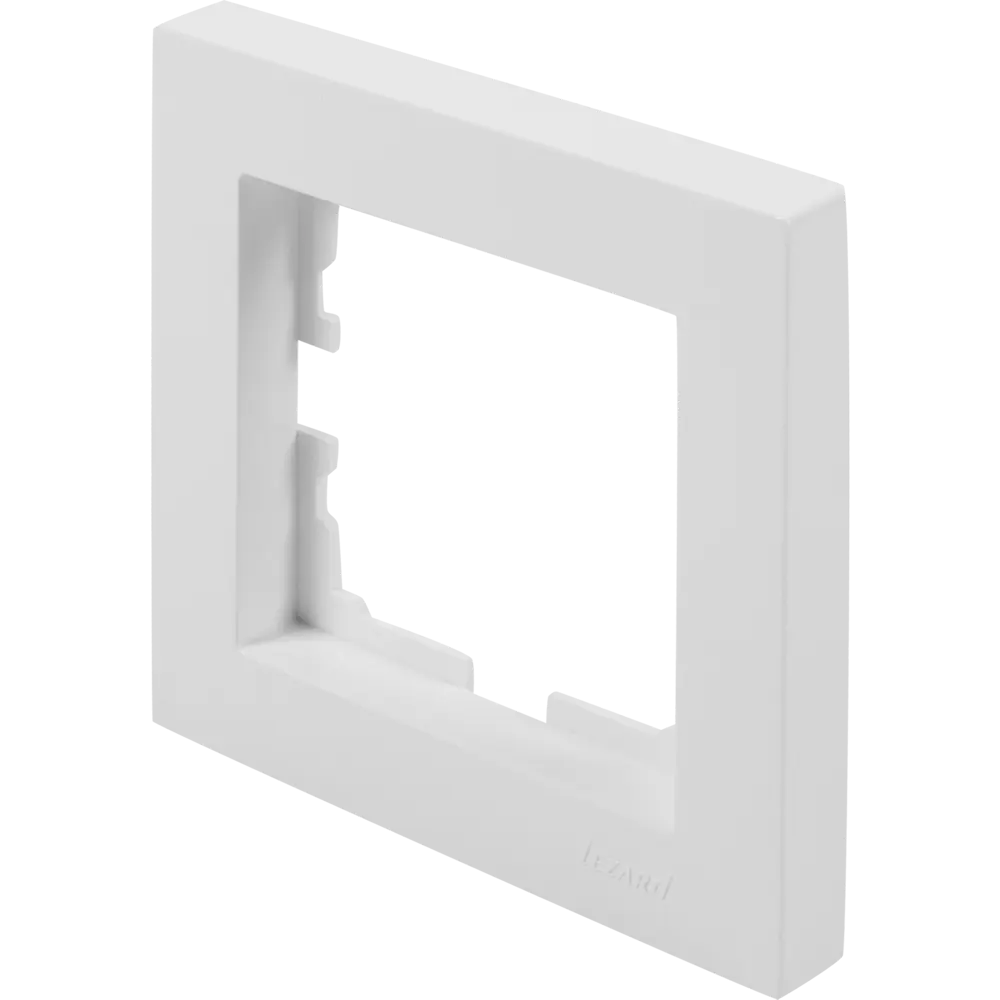 Рамка Lezard Vesna для розеток и выключателей - белая глянцевая 84410577 STLM-1576163 - Вид №1