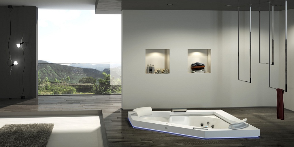 Ванна встроенная с гидромассажем Aura Corner 160 9443-739 Jacuzzi 9443739 - Вид №2