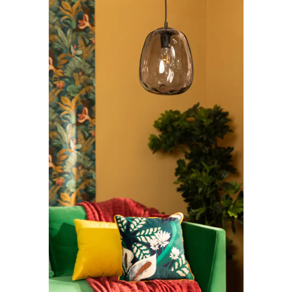Светильник подвесной Lillian TL1218H-01BL, 1 лампа, 8 м², цвет дымчатый/чёрный Toplight STLM-2098119 - Вид №1