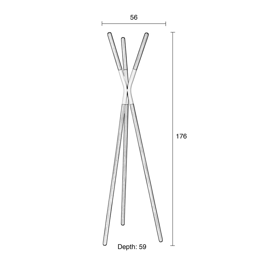Вешалка Pinnacle белая Zuiver 7100006 - Вид №5