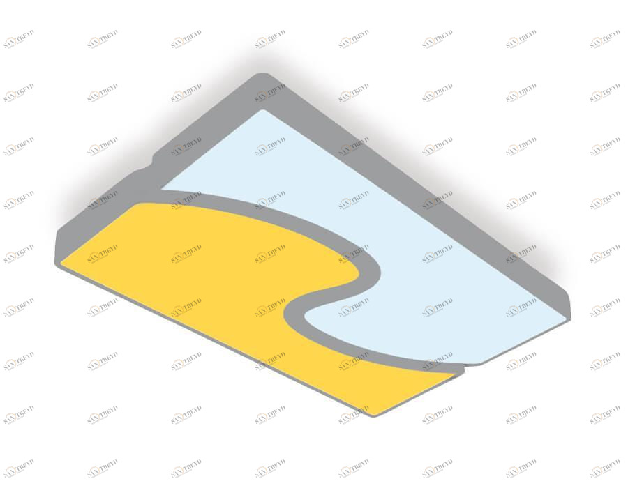 Потолочный светодиодный светильник Ambrella light Orbital Parrus FP2402 WH/BK 180W D680*415 AMBRELLA LIGHT ORBITAL PARRUS 00-3890586 Белый 