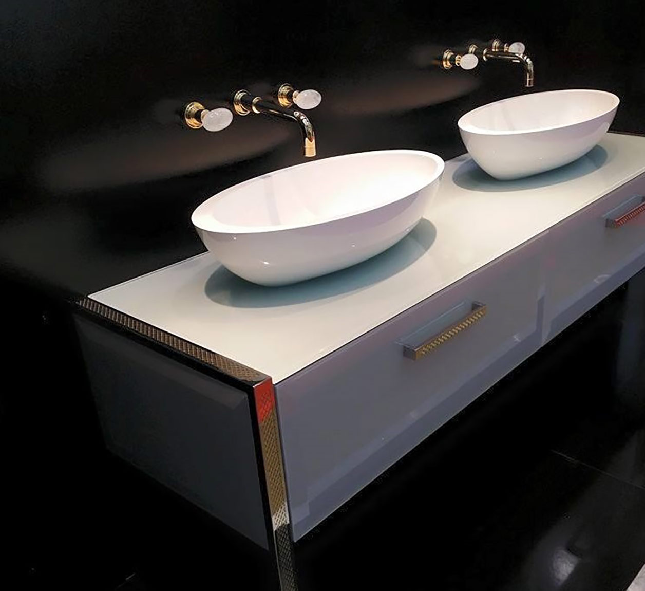 2100 ** 09C Комплект ванны для душевой колонки Nicolazzi Series Cristallo di Rocca  - Вид №6