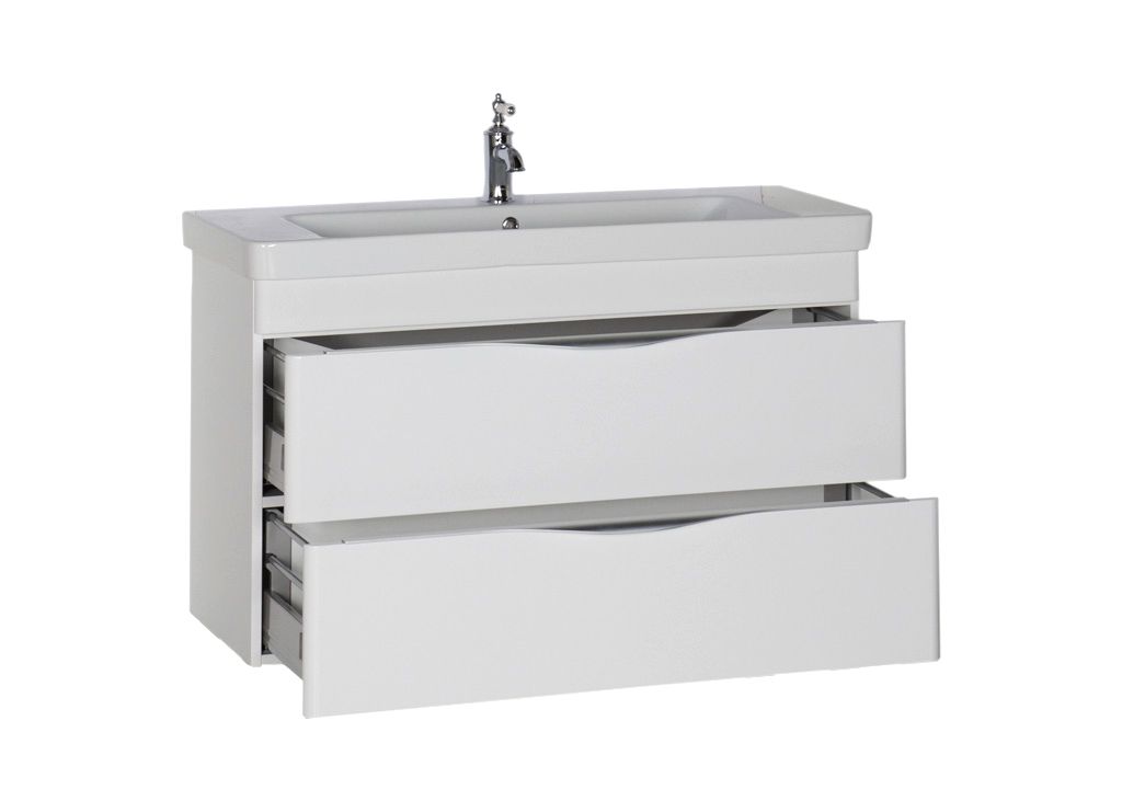 Тумба с раковиной Aquanet Орлеан 105 белый 0018308300182313 - Вид №2