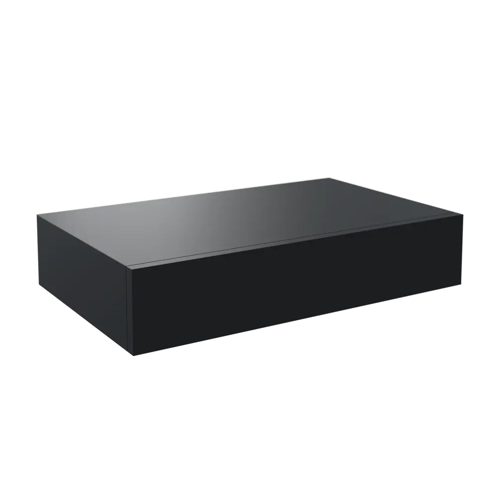 Полка мебельная Spaceo Paris 40x25x8 см МДФ цвет чёрный 82877511 STLM-2102598  - Вид №2