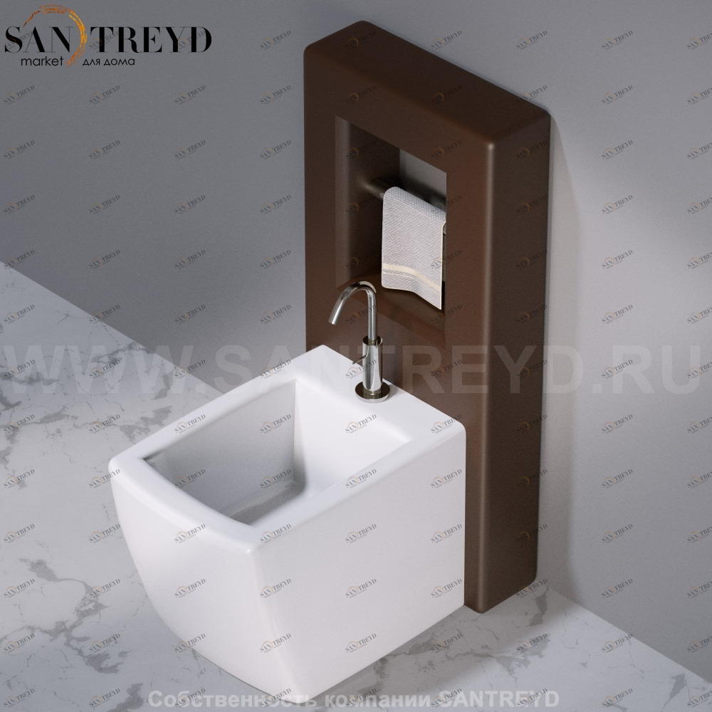 C302VX.107 Настенный керамический шкаф для биде напольное WALL A. e T. Italia AeT ITALIA