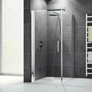 Душевой уголок 80x80 GIADA G+F Novellini GIADA с белым профилем