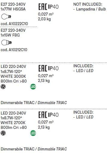 Стеклянный потолочный светильник Fabbian Cloudy ARCH-00056547 - Вид №7
