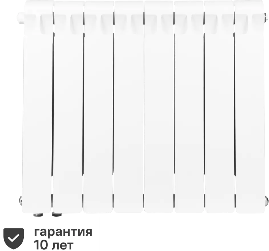 82116791 Радиатор секционный Rifar Base RB50008НПЛ 500/100 8 секций нижнее левое подключение биметалл белый STLM-0019513