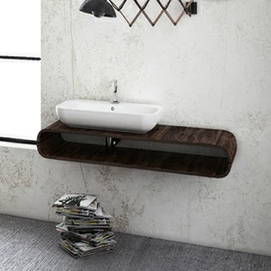 QB06040101 Накладная раковина на столешницу  овальная Disegno Ceramica