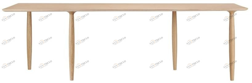 NORR11 Прямоугольный обеденный стол из дуба Oku sun-id-1482741