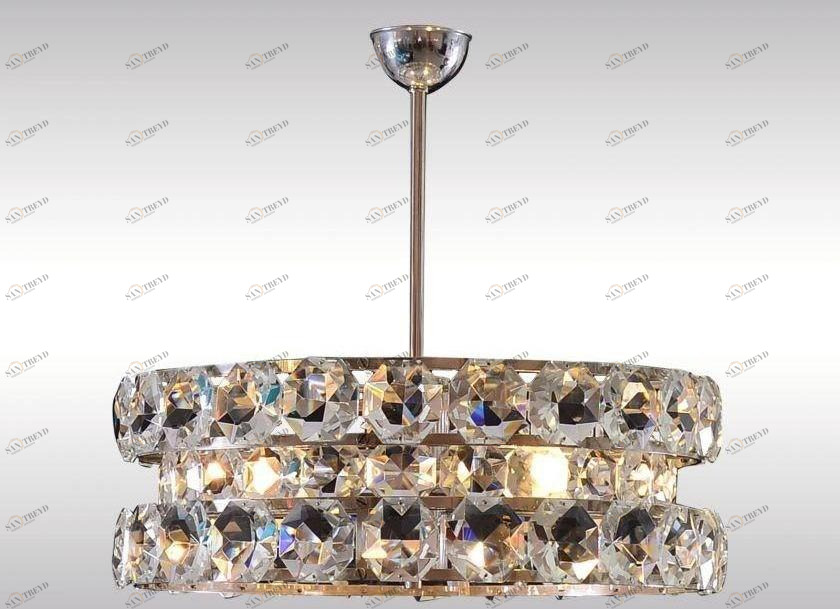 Woka Lamps Vienna Подвесной светильник из латуни с кристаллами  21311 