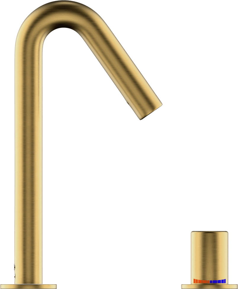 R321-L Сенсорный смеситель с палубным монтажом и рычагом регулировки температуры