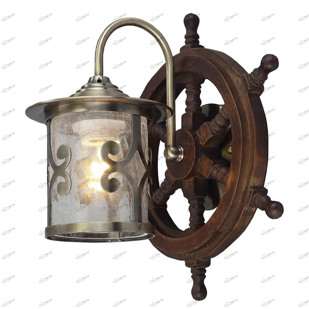 Бра настенное коричневое Seven Fires "Палермо" 30459.02.93.01 SEVEN FIRES МОРСКАЯ, ШТУРВАЛ 00-3929691 Коричневый 