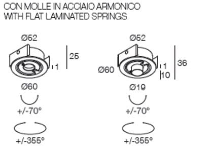 Регулируемый встраиваемый прожектор DGA ACROBAT 360 ARCH-00097676 - Вид №3