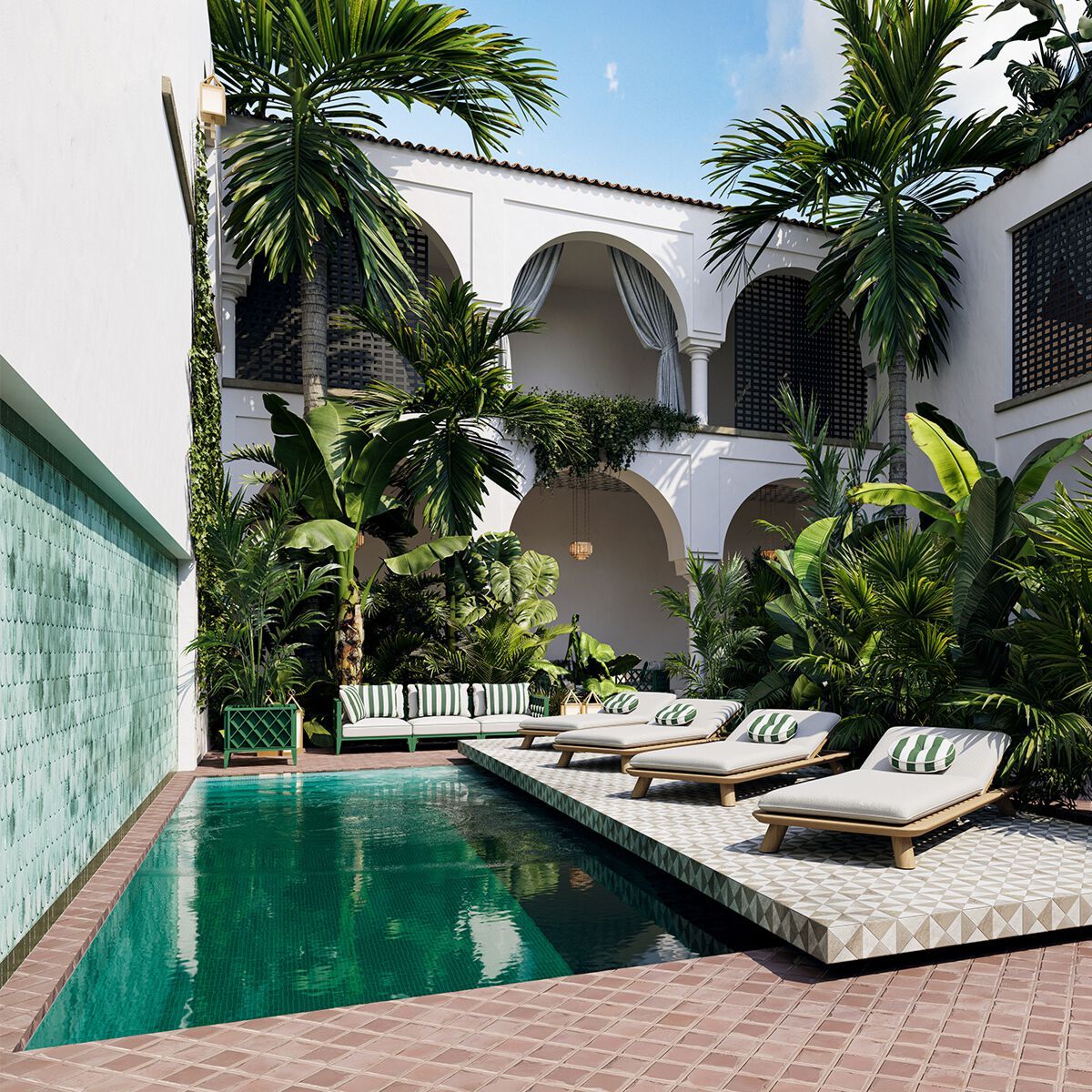 Квадратный плантатор Eichholtz Ocean Club ARCH-00126567 - Вид №1