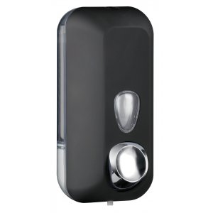 03011.N Настенный диспенсер для мыла черный black 500мл. Nofer 03011 NOFER_APARICI