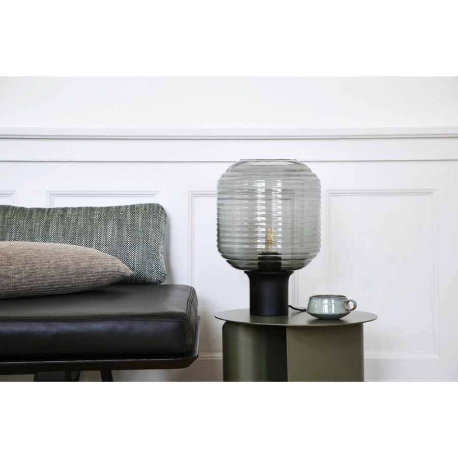 Лампа настольная Honey, D26 см, серая Frandsen 25442705011 - Вид №1