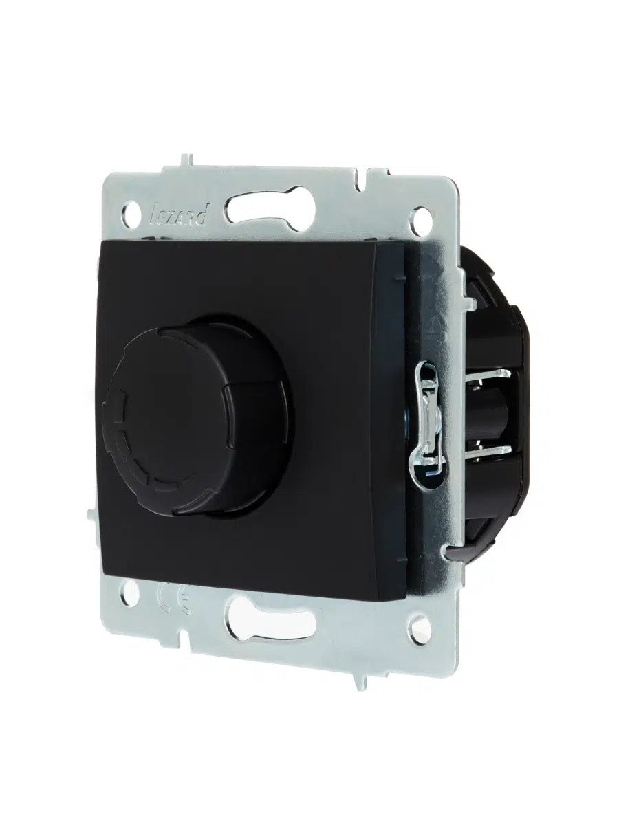 ASTI Диммер 800 Вт чёрный бархат механизм LEZARD 7081-4288-115 - Вид №2