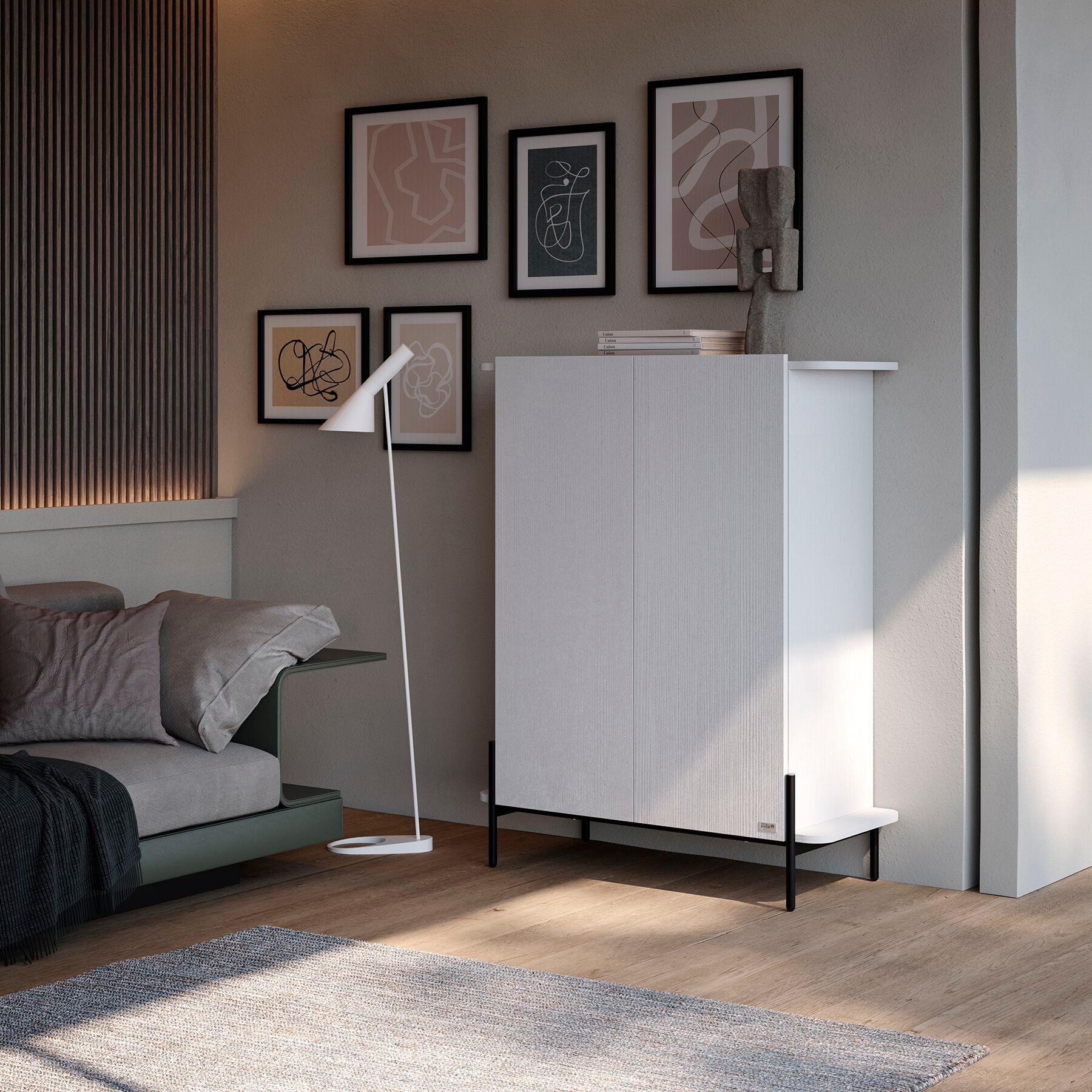 Буфет из меламиновой ткани с распашными дверцами Mobili Fiver OLIVA ARCH-00072799 - Вид №17