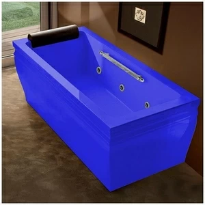 Ванна с гидромассажем синяя Gruppo Treesse Blanque 1880 V1687-SX-SI