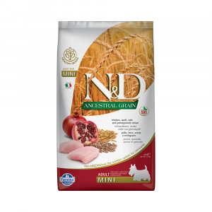 ПР0050200 Корм для собак N&D Ancestral Grain Line для мелких пород курица с гранатом сух. 2,5кг Farmina