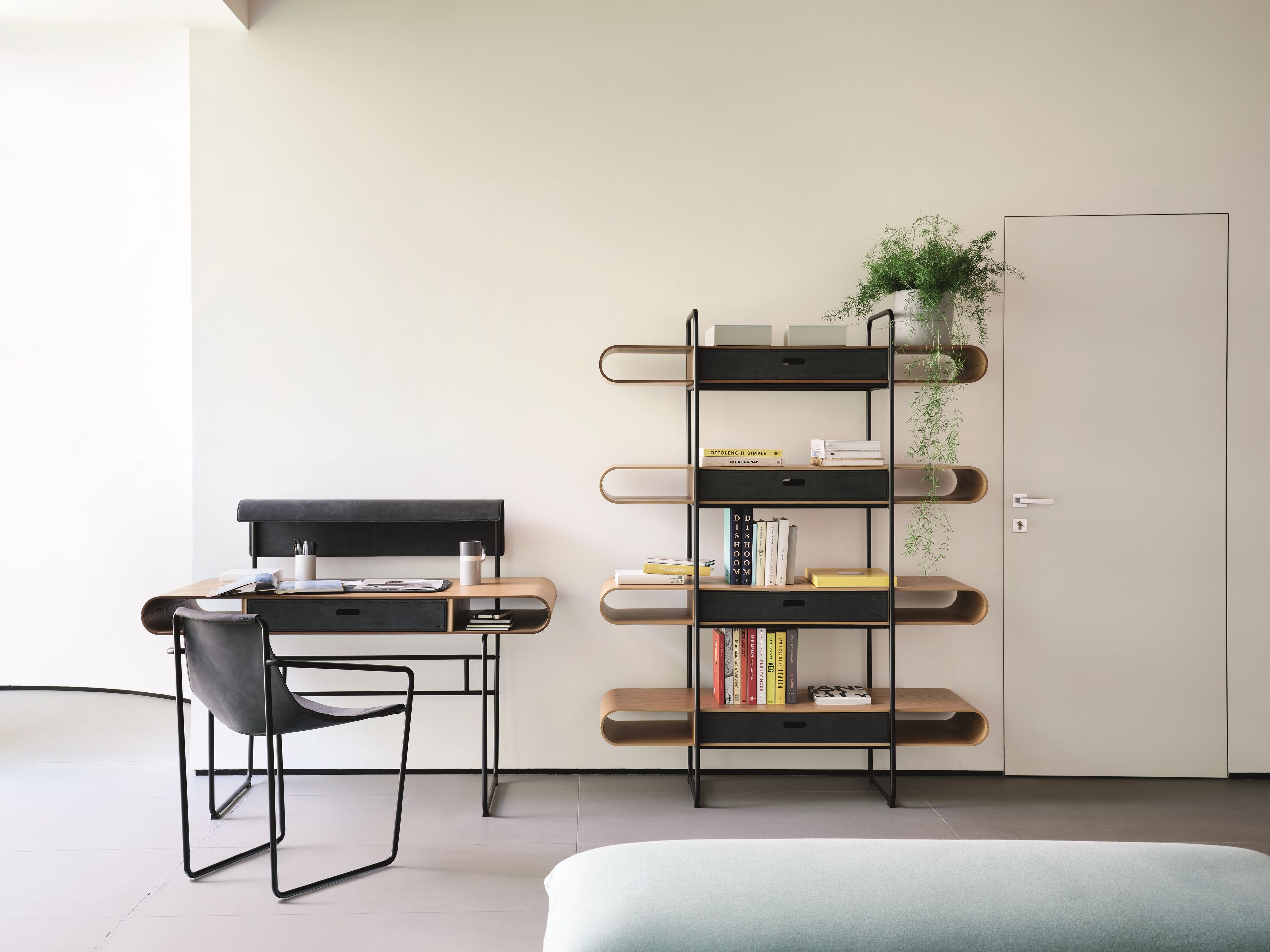 Деревянный прямоугольный стол с ящиками Midj Apelle ARCH-00078767 - Вид №4