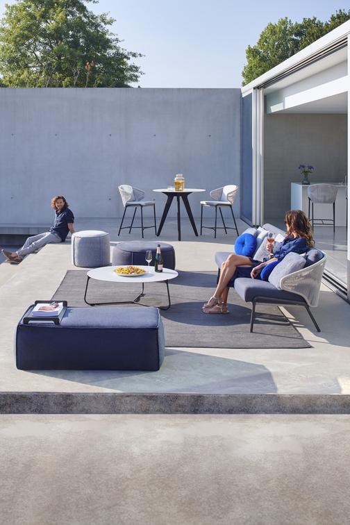 MNST314 Барный стул 76 веревка кремень перец Manutti Radius - Вид №1