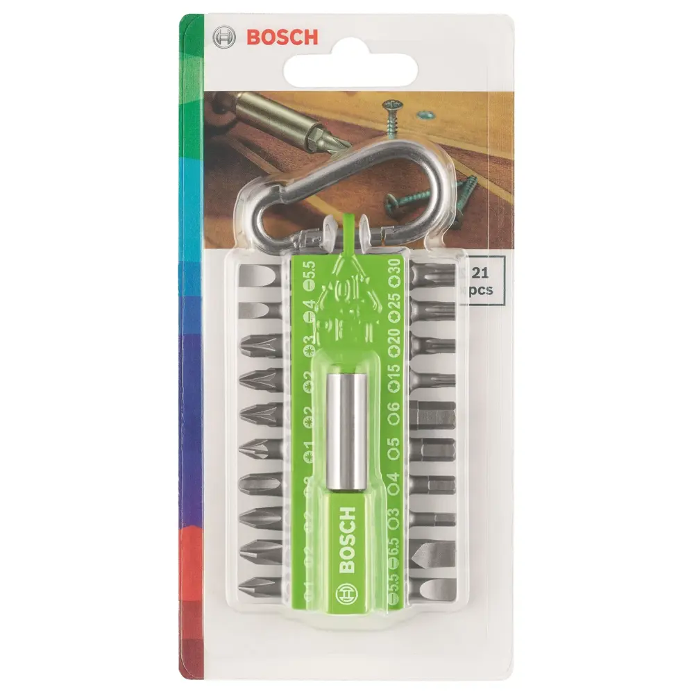 Набор бит Bosch 2607002823 с держателем и карабином, 20 шт. 82672214 STLM-2176843 BOSCH PROFESSIONAL  - Вид №3