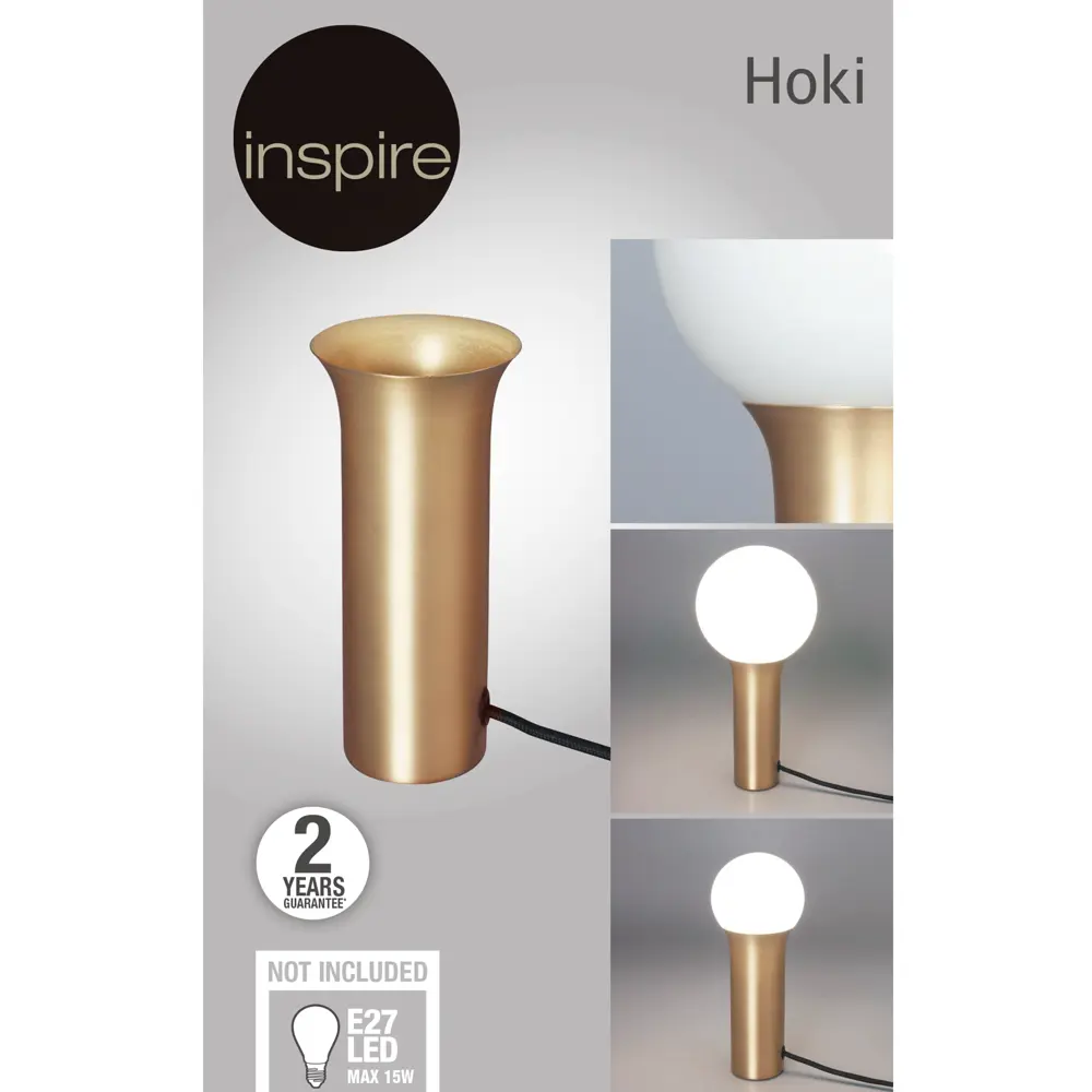 Настольная лампа Inspire Hoki, цвет латунь 82551224 STLM-2056004  - Вид №8