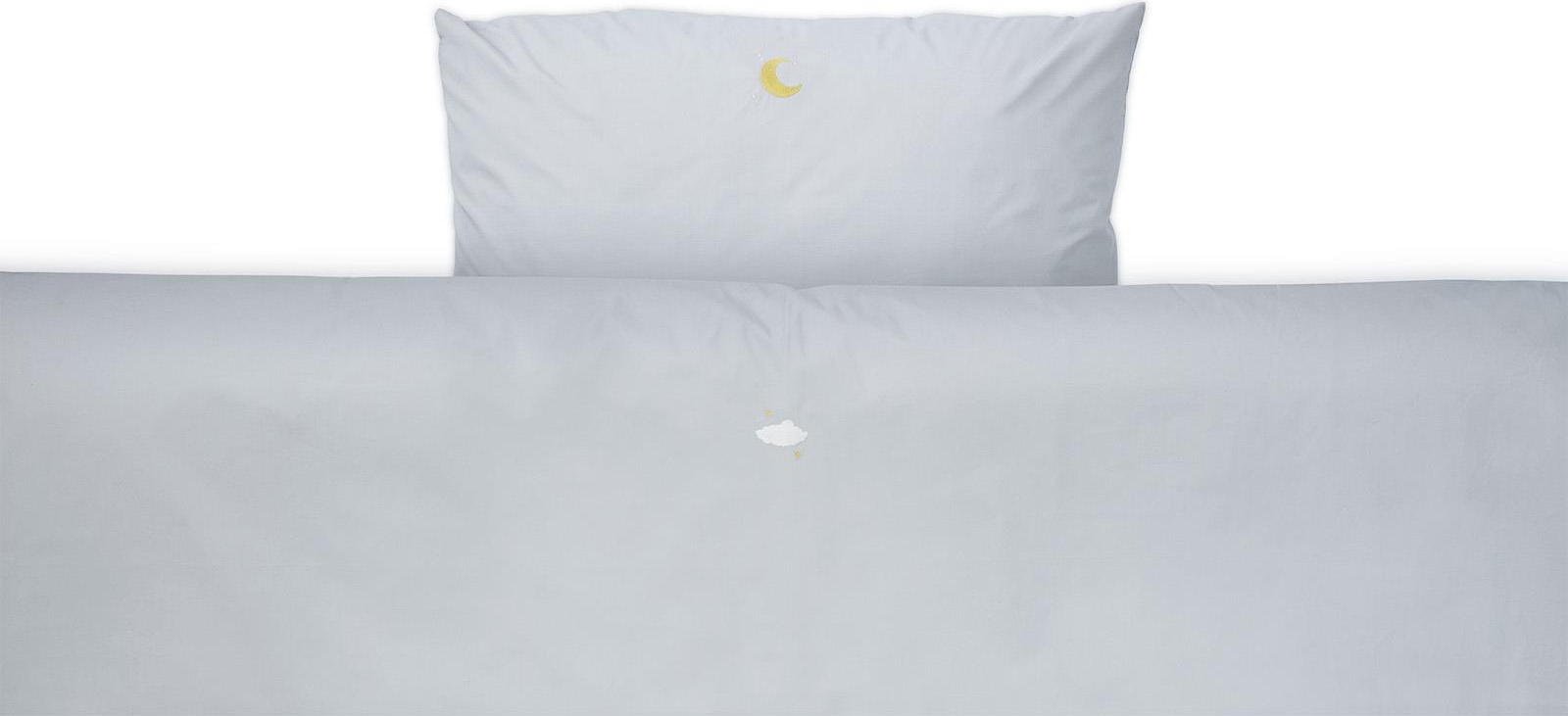 310536 Snooze Постельное белье 140x220 Dreamy Moon Cloudy Grey Normann Copenhagen  - Вид №1