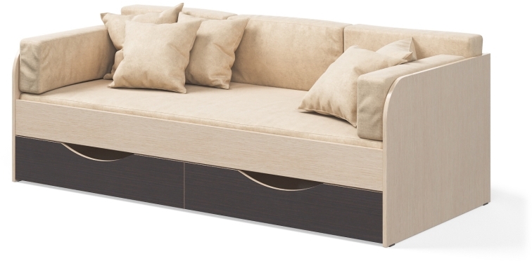 90938600 Кровать Belden 183x60x84 см цвет черный STLM-0424831 SEVEN DREAMS