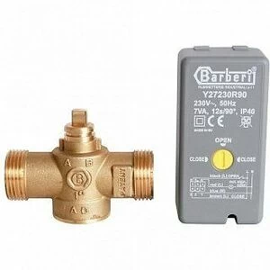 Зональный клапан STOUT 1" 2-ходовой 220V c сервоприводом