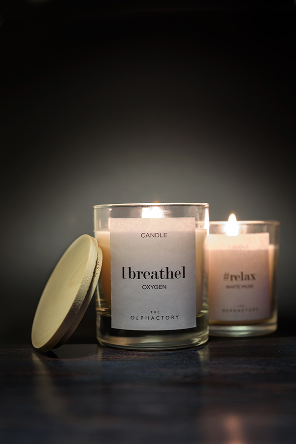 Свеча ароматическая The Olphactory Breathe "Кислород" AMBIENTAIR  00-3894970 Белый  - Вид №1