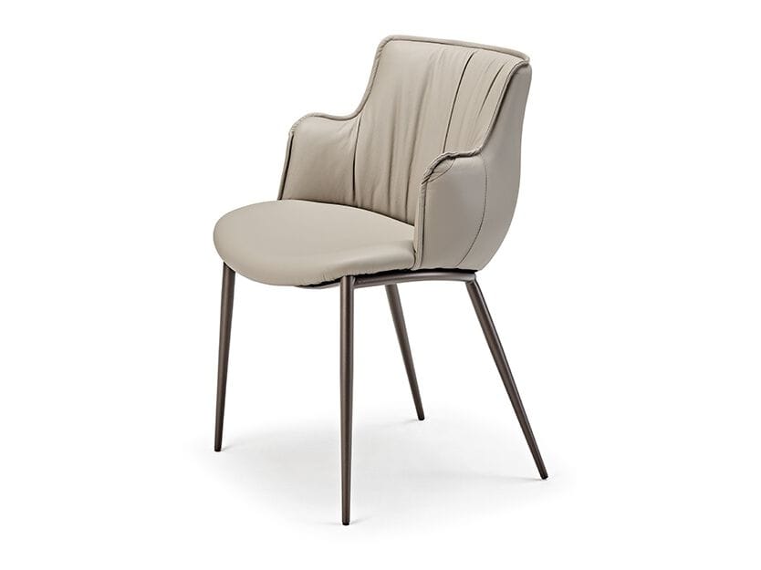 Кожаный мягкий стул с подлокотниками Cattelan italia Rihanna ARCH-00060021