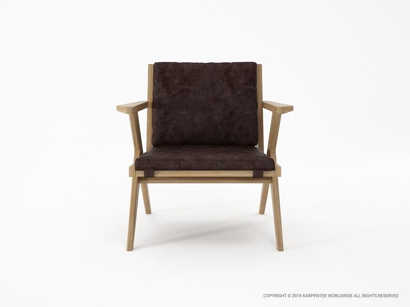 KARPENTER Кожаное кресло с подлокотниками Tribute sun-id-1401712 - Вид №2