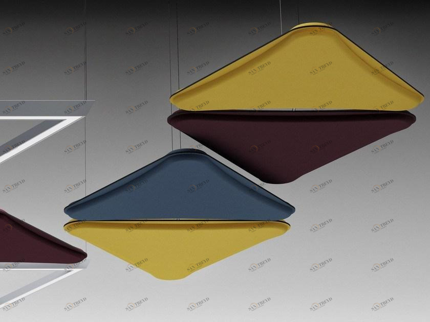 Quadrifoglio Подвесная акустическая панель из ткани Lightsound sun-id-1469116