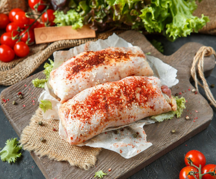 6292 Рулет куриный фаршированный сыром и грибами Вкусляндия  - Вид №1