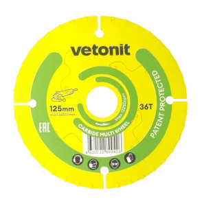 Отрезной диск Vetonit тип 41 для стали и нержавейки 125х22,2 мм 89426780