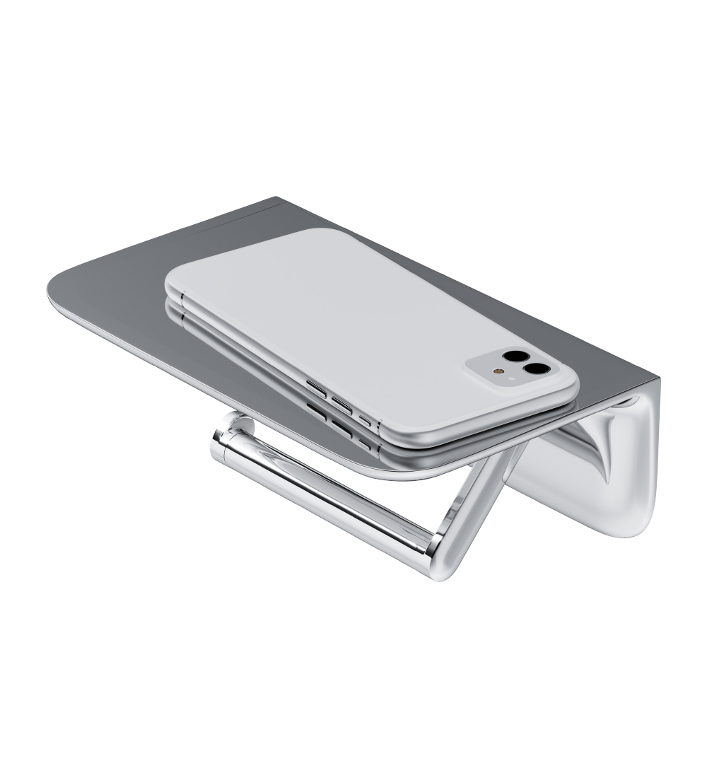 A30341500 Держатель для туалетной бумаги с полкой хром шт AM.PM Sensation - Вид №4