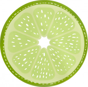 10623331 Harman Салфетка подстановочная круглая 38см, лайм ПВХ