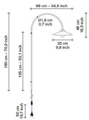 valerie_objects Светодиодная цокольная лампа из стали  V9015015u  - Вид №2