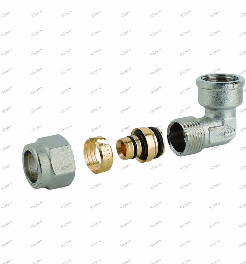 Carlo Poletti R46302Q Фитинг, с внутренней резьбой хромированный для многослойной и полимерной трубы 