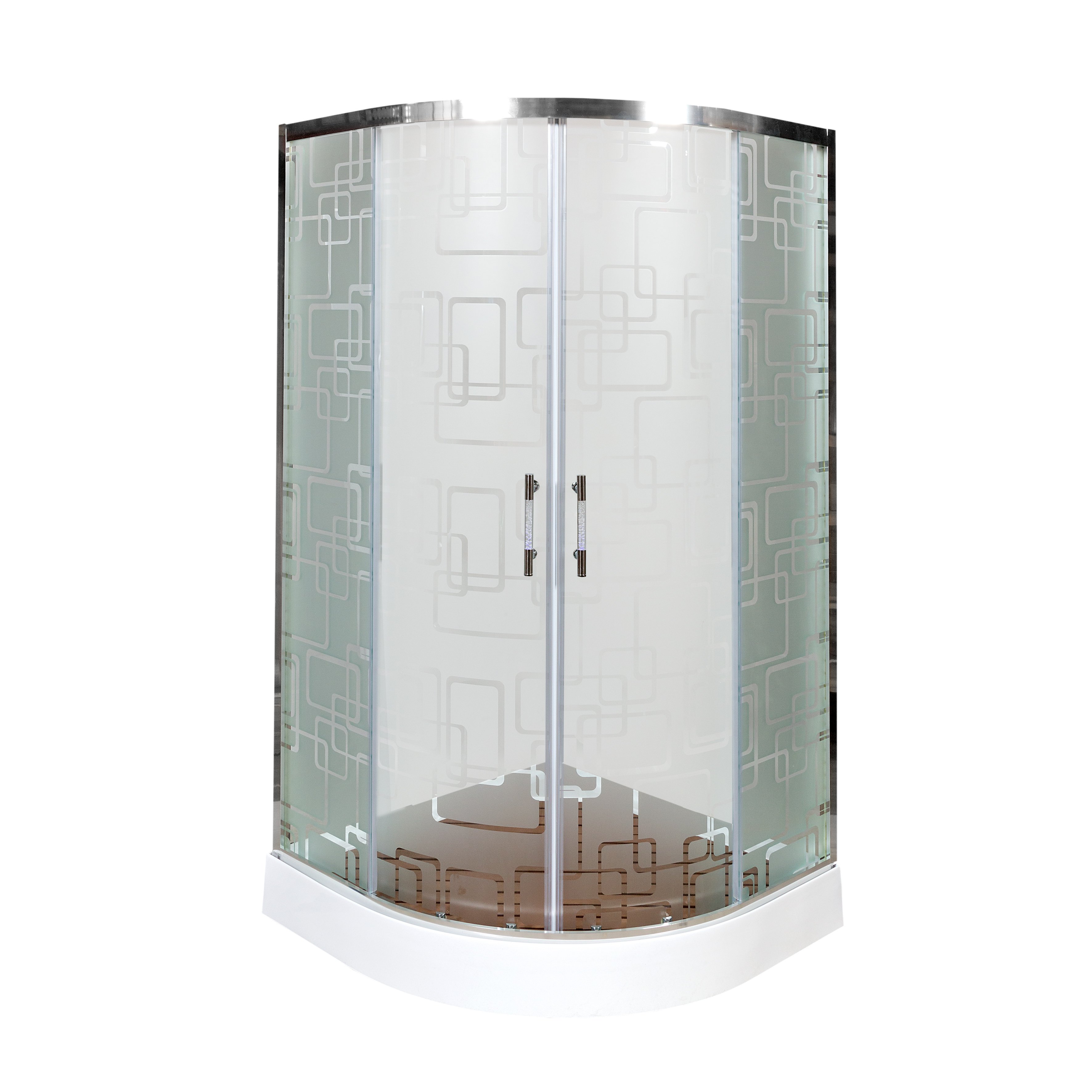 BМ4590 с гидромассажем BLACK Душевая кабина DETO Серия ВМ Душевое ограждение С 01 LED - Вид №4