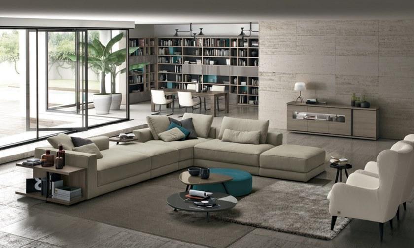 Febal Casa Кожаное кресло Bergere с подлокотниками sun-id-1378426 - Вид №1