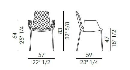 Кожаный мягкий стул с подлокотниками EFORMA Lenny ARCH-00036036 - Вид №5