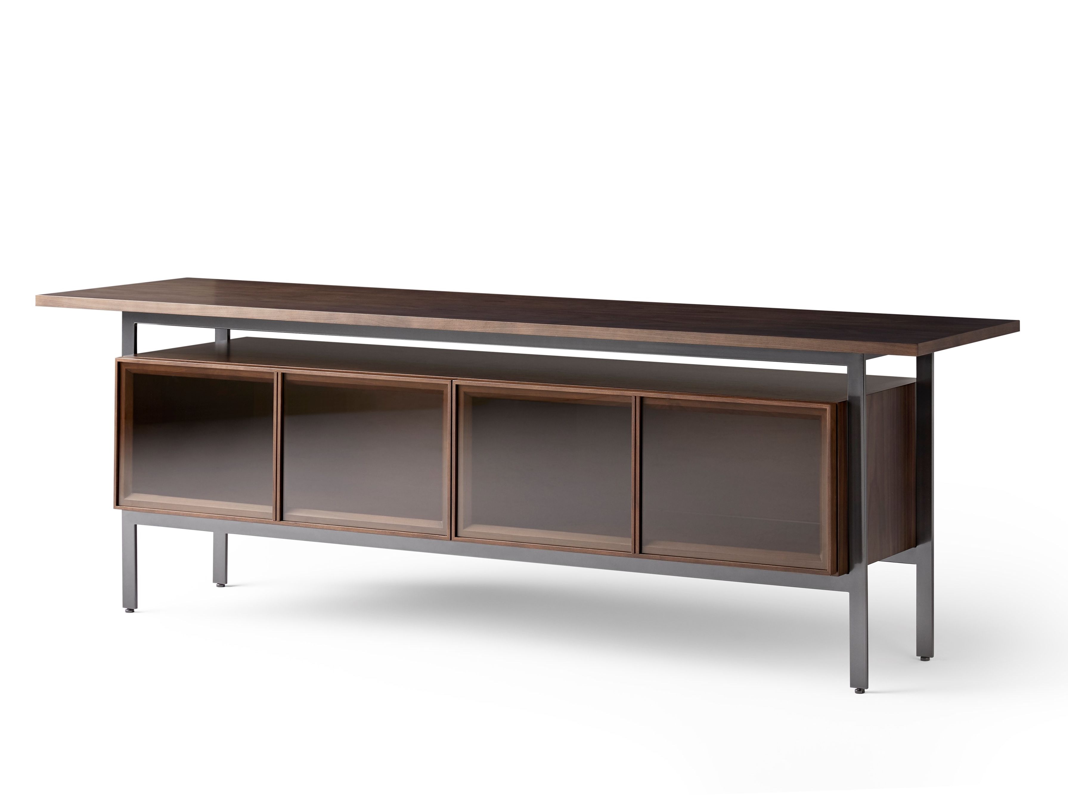 Шкаф из дерева и стекла с откидными дверями Punt Чикаго ARCH-00074008 - Вид №45