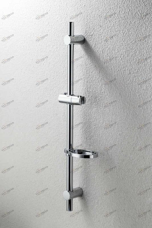 Штанга для душа с мыльницей  D150CP-1-RUS bravat 