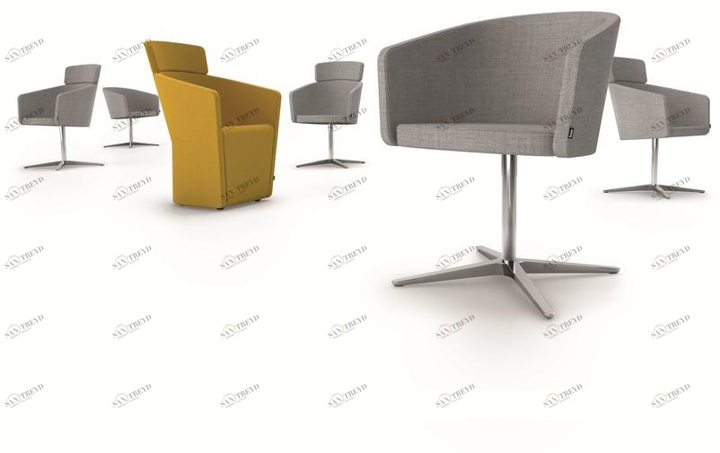 BENE Кресло поворотное на 4-х спицах с подлокотниками sun-id-1357320